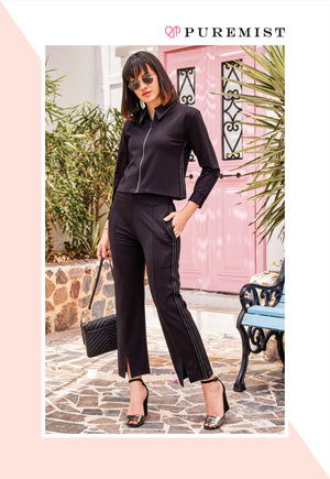 Midnight Elegance Ladies Coord Set (PWM-23511)