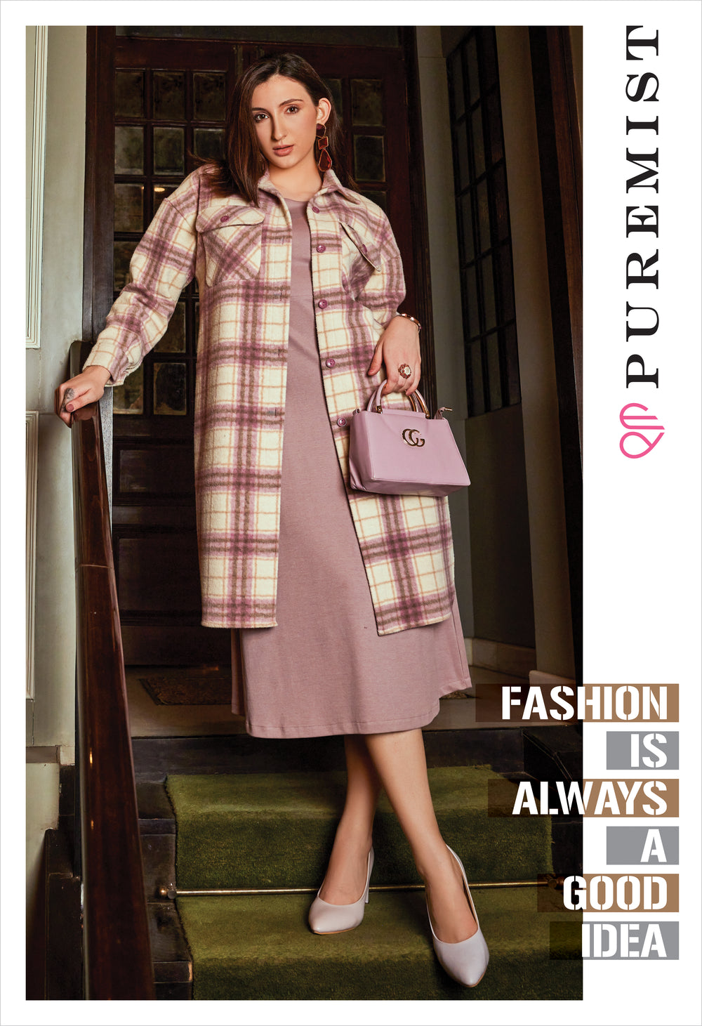 Graceful Imported Fabric Dress (PWM-24128)