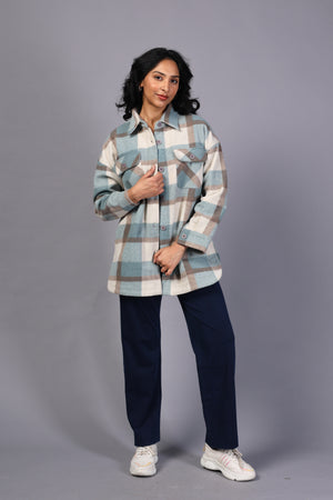 Brushed Wool Ladies Top (PWM-24774)
