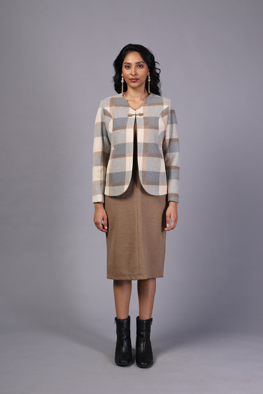 Contemporary Imported Fabric Dress (PWM-24127)