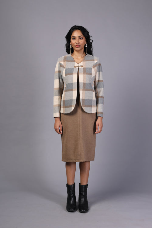 Contemporary Imported Fabric Dress (PWM-24127)