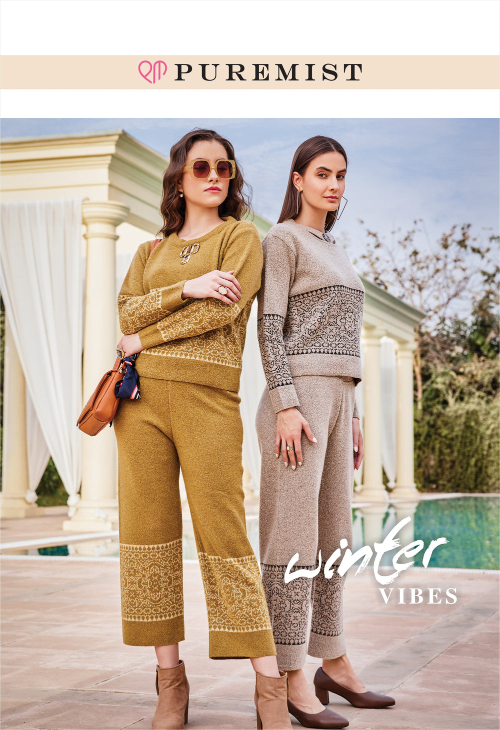 Salmon Breeze Knitted Cord Set (PWM-23907)