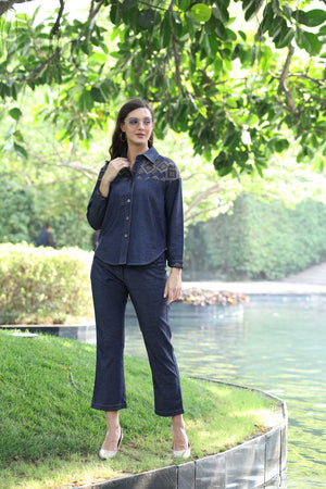 Denim Ladies Cord Set – PWM-25546