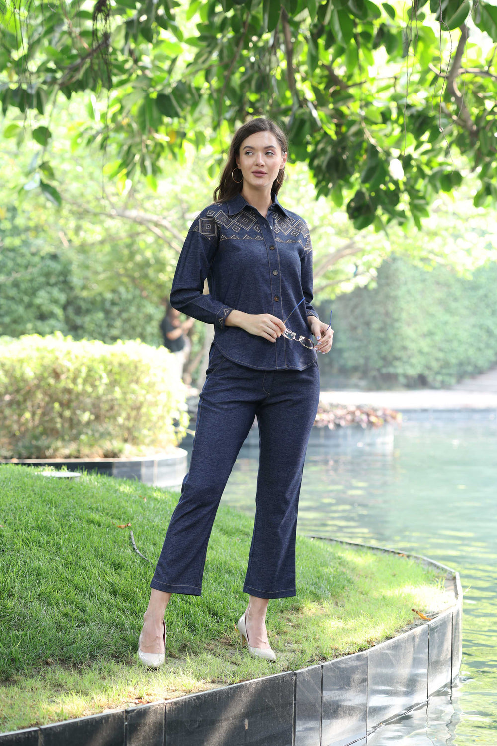Denim Ladies Cord Set – PWM-25546