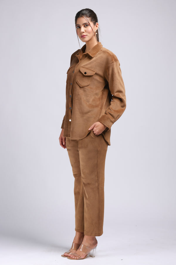 Elegant Corduroy Cord Set (PWM-23557)