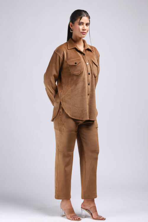 Elegant Corduroy Cord Set (PWM-23557)