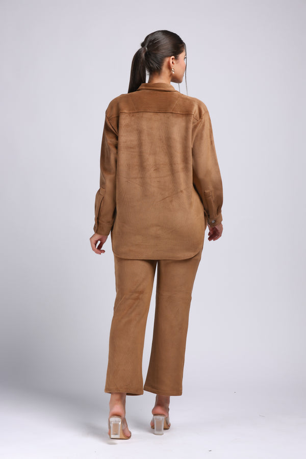 Elegant Corduroy Cord Set (PWM-23557)