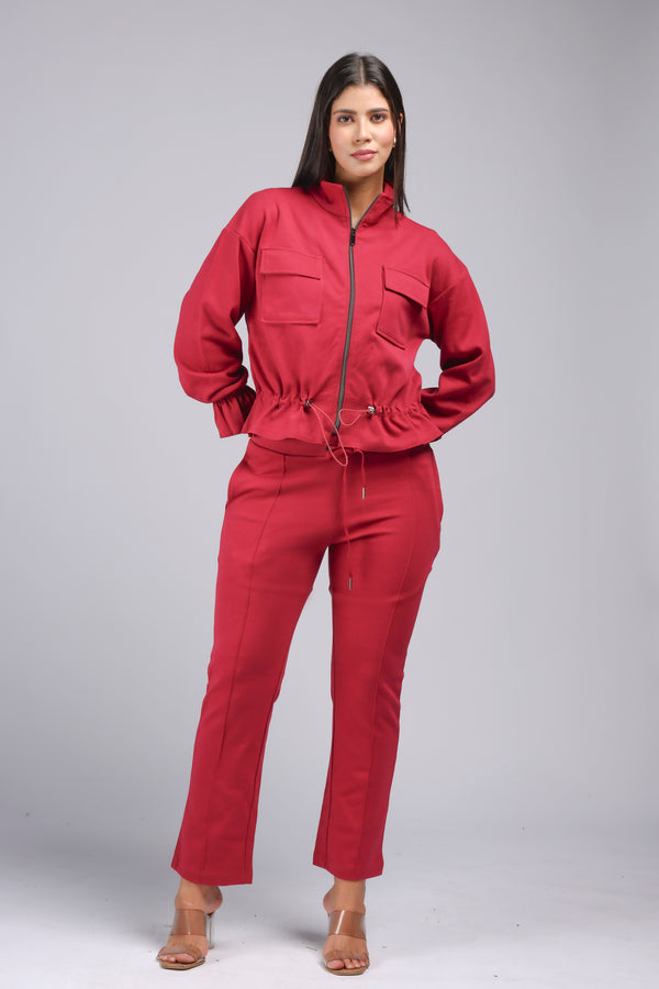 Fuchsia Coloured Cord Set (PM22-504)