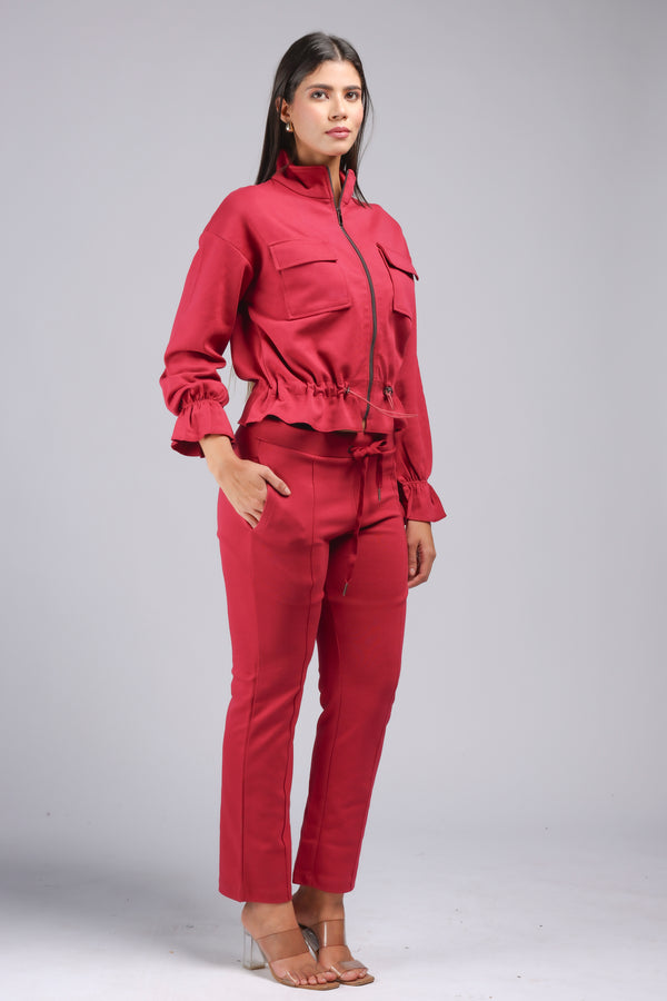 Fuchsia Coloured Cord Set (PM22-504)