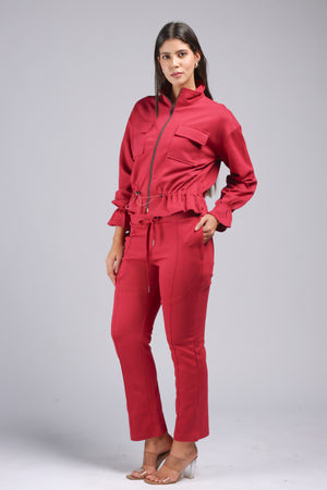Fuchsia Coloured Cord Set (PM22-504)