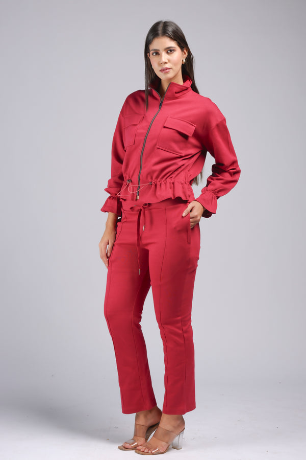Fuchsia Coloured Cord Set (PM22-504)