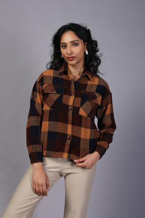 Imported Tweed Ladies Top (PWM-24750)