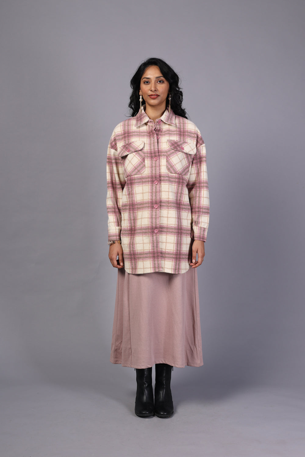 Graceful Imported Fabric Dress (PWM-24128)