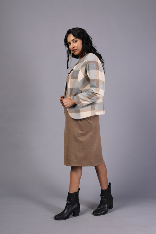 Contemporary Imported Fabric Dress (PWM-24127)
