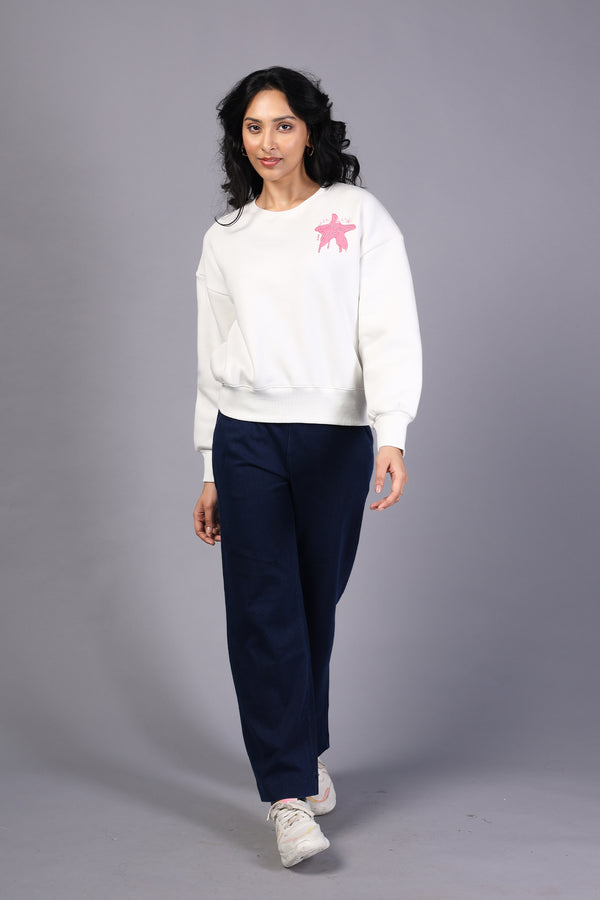 Snowy Bliss Ladies Sweatshirt (PWM-24725)