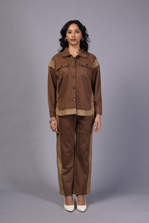 Ladies Cord Set - Imported Suede (PWM-24575)