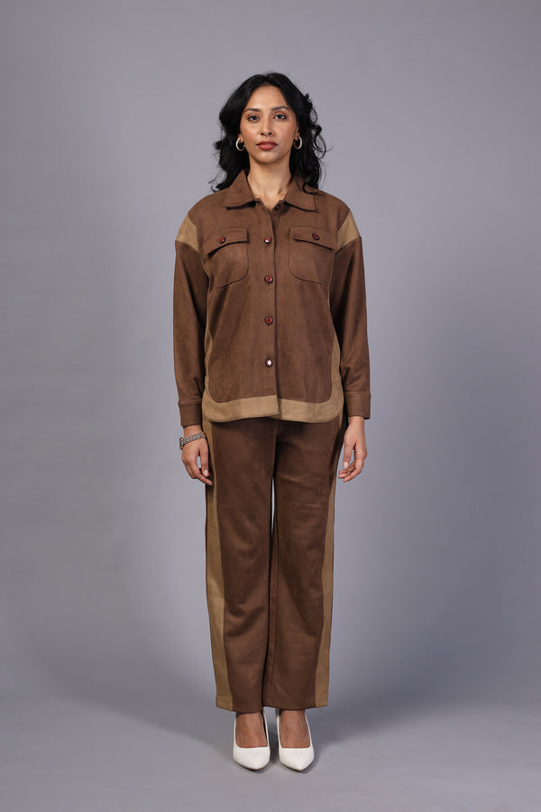 Ladies Cord Set - Imported Suede (PWM-24575)