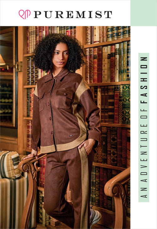 Ladies Cord Set - Imported Suede (PWM-24575)