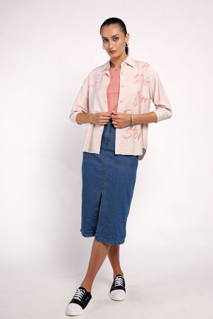 The Worded Skirt Set (PSM-251015)