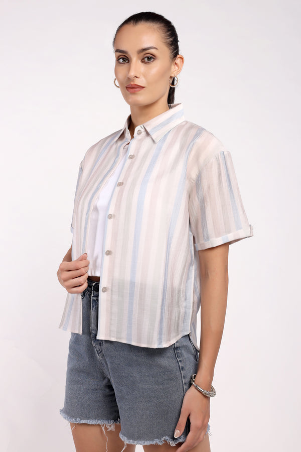 The Vertical Stripe Shirt Set (PSM-251012)