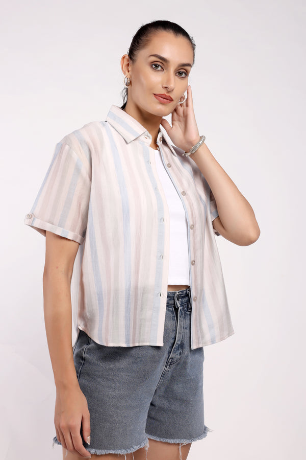 The Vertical Stripe Shirt Set (PSM-251012)