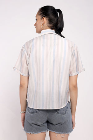 The Vertical Stripe Shirt Set (PSM-251012)