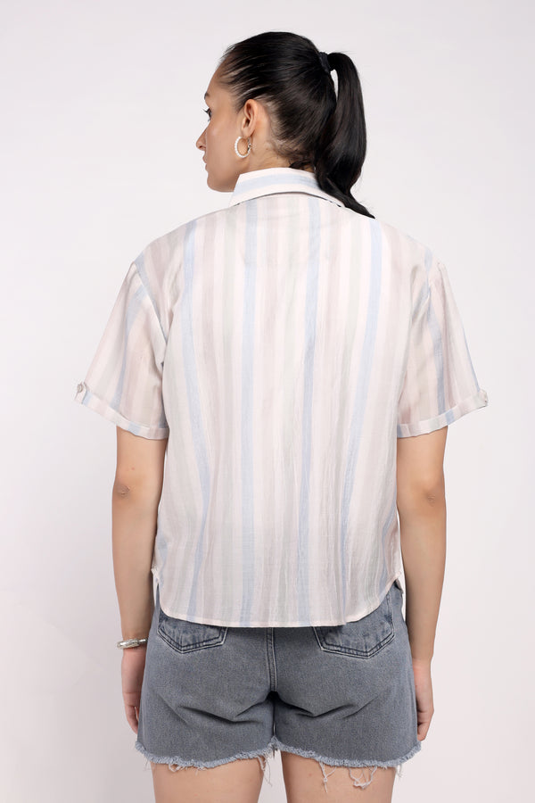 The Vertical Stripe Shirt Set (PSM-251012)