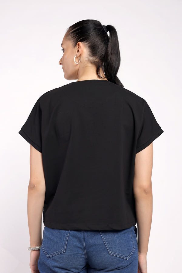 The Lustrous Heart Print T-Shirt (PSM-255055)