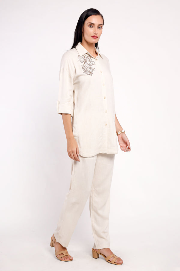 The Linen Skirt Co-ord Set (PSM-257013)