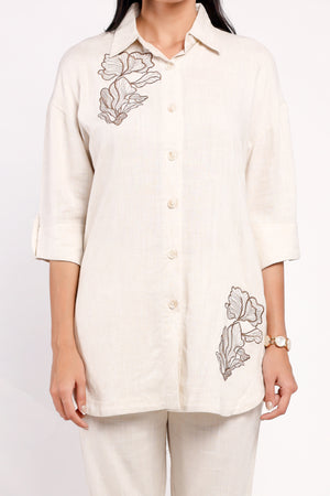 The Linen Skirt Co-ord Set (PSM-257013)