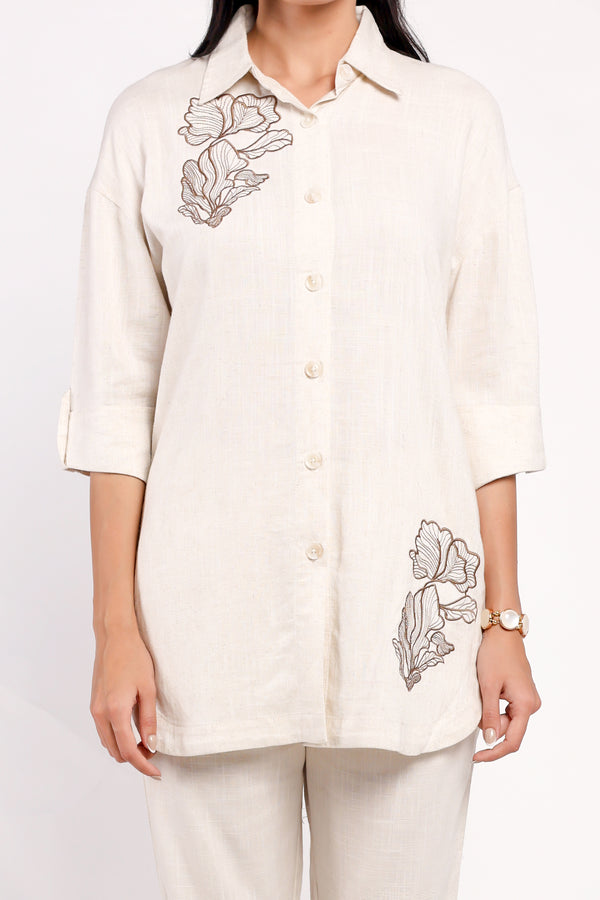 The Linen Skirt Co-ord Set (PSM-257013)