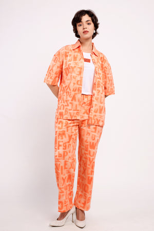 Alphabet Embossed Sleeveless 3-Piece Set (PSM-257065)