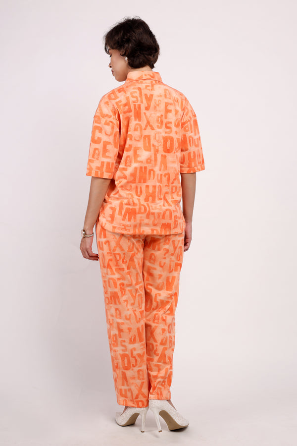 Alphabet Embossed Sleeveless 3-Piece Set (PSM-257065)