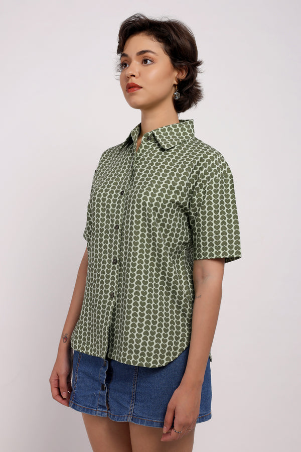 The Heartbeat Button-Down Shirt (PSM-251023)