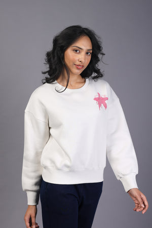 Snowy Bliss Ladies Sweatshirt (PWM-24725)