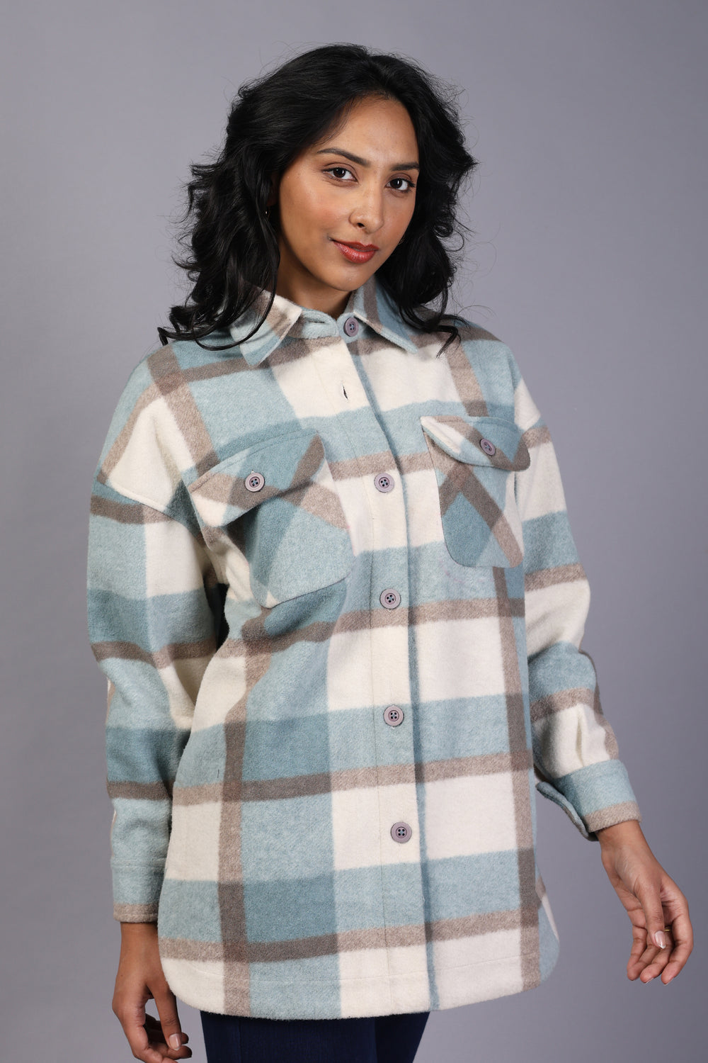 Brushed Wool Ladies Top (PWM-24774)