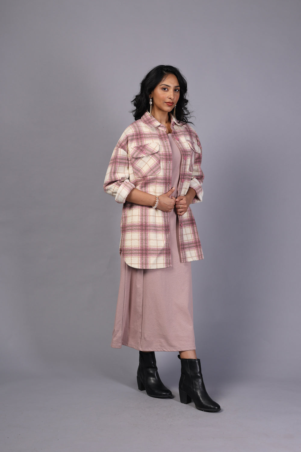 Graceful Imported Fabric Dress (PWM-24128)