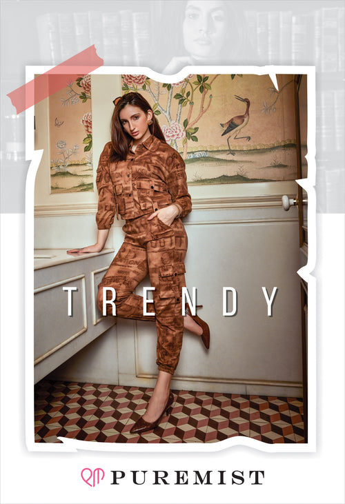 Alphabet Embossed Jogger Co-ord Set (PWM-24542)