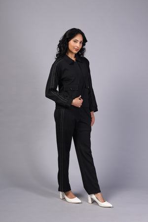 Women's Cord Set Fleece Jacket (PWM-24519)