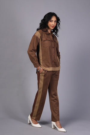 Ladies Cord Set - Imported Suede (PWM-24575)