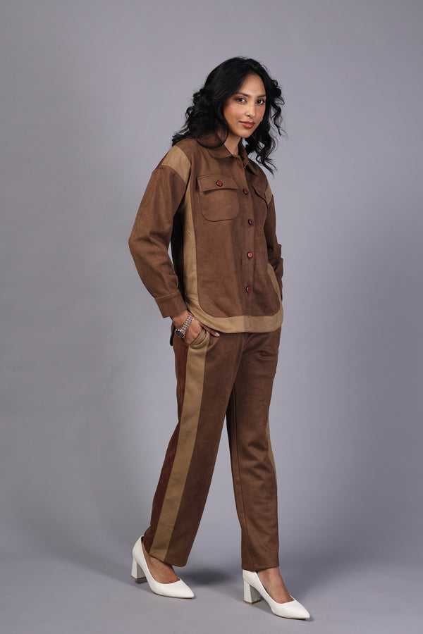 Ladies Cord Set - Imported Suede (PWM-24575)