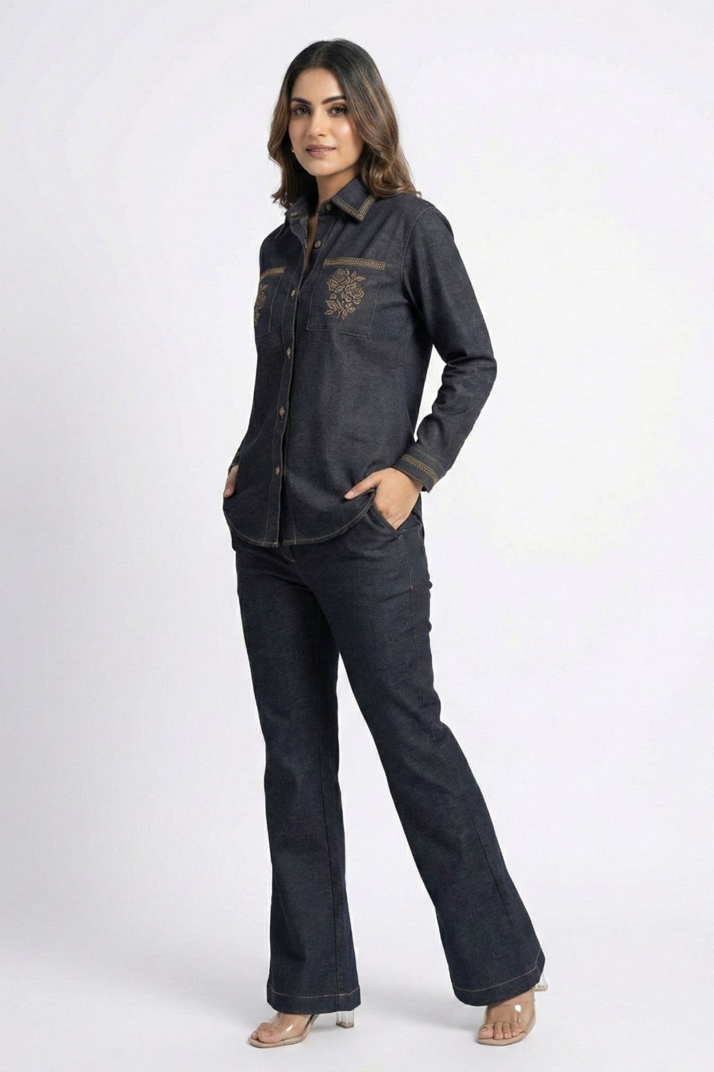 Ladies Coord Set Space- PWM-25575