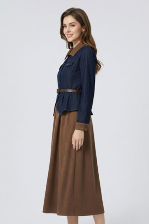 Subtle Statement Midi Dress (PWM-25109)