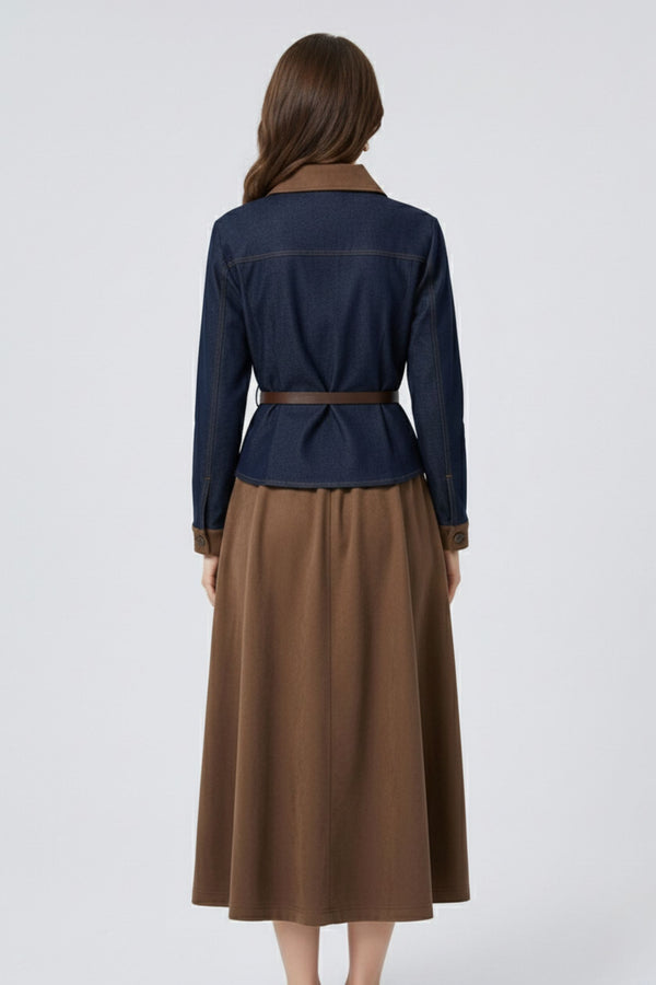 Subtle Statement Midi Dress (PWM-25109)